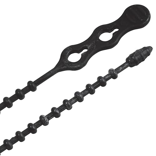 Gardner Bender 8 in. L Black Beaded Cable Tie 40 pk
