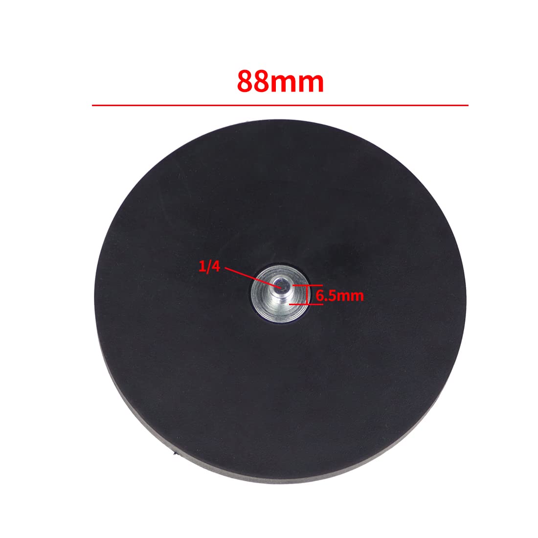 NovelGoal Magnetic Magnet Car Motorcycle Suction Cup 88mm/ 66mm/43mm 1/4 Screw Mount SLR Action Cameras Accessories Compatible with Go-pro Camera