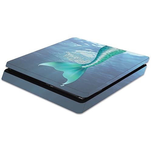 MightySkins Skin Compatible with Sony PS4 Slim Console - Im Really A Mermaid | Protective, Durable, and Unique Vinyl Decal wrap Cover | Easy to Apply