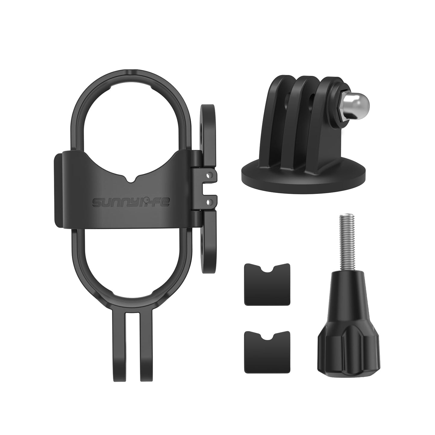 LIBOQIAO Foldable Mount Adapter for Insta360 GO 3S/GO 3 - Vertical-Horizontal Camera Stand - Compatible with Original Quick Reader - Black