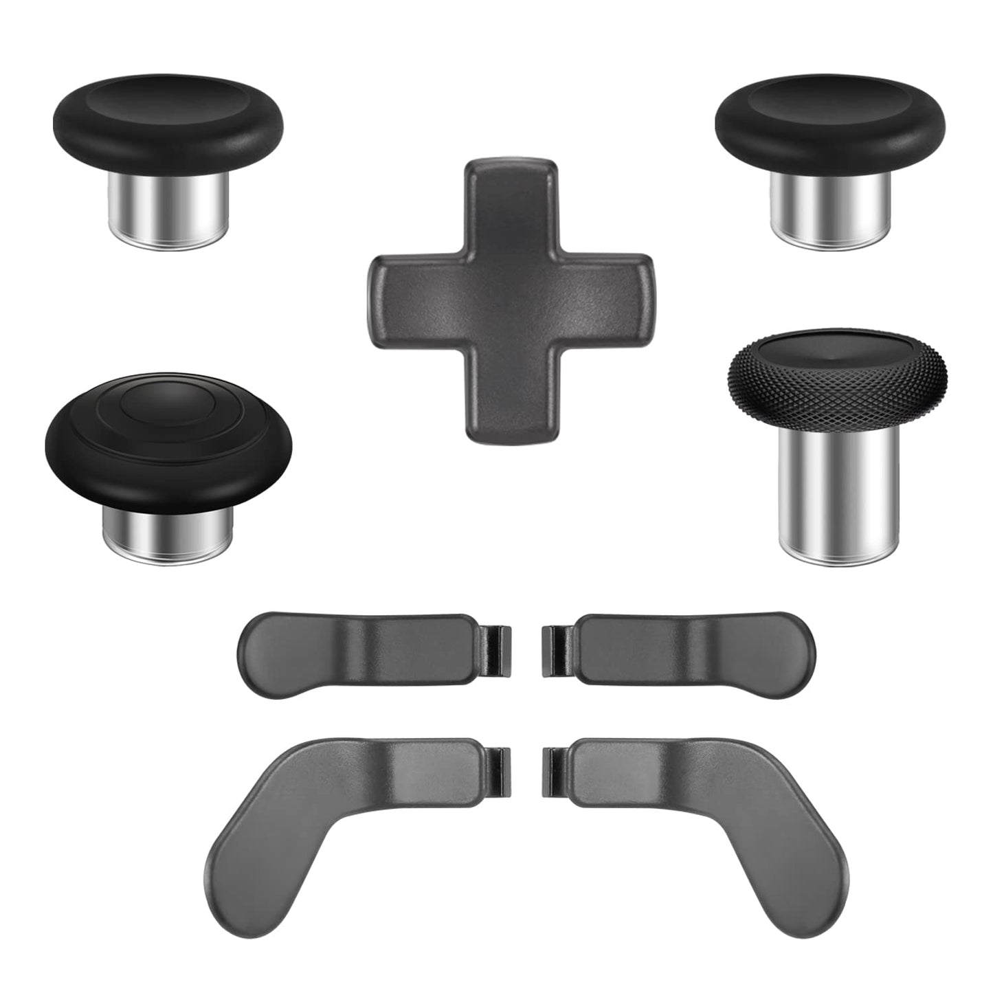 9 in 1 OEM Magnetic Thumbsticks Analog Thumb Sticks Replacement Joystick Parts Repair Accessories Kit Component Set with 4 Paddles, 1 D-Pads for Xbox