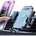VICSEED Upgrade Ultra Stable Car Phone Holder Mount?Double Lock Metal Clip? Universal Air Vent Phone Mount,Mobile Cell Phone Holder for Your Car,for
