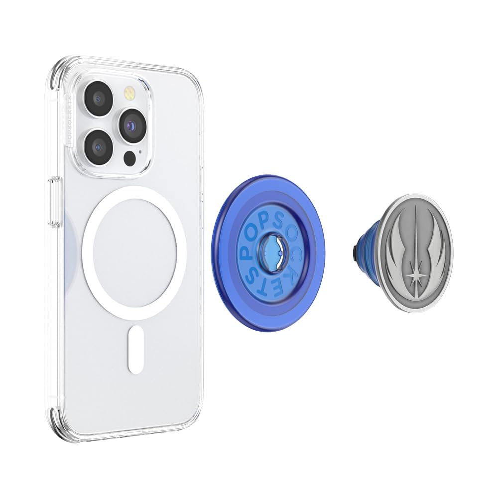 PopSockets Phone Grip for MagSafe, Magnetic Holder, Phone Stand, Star Wars - Jedi Icon