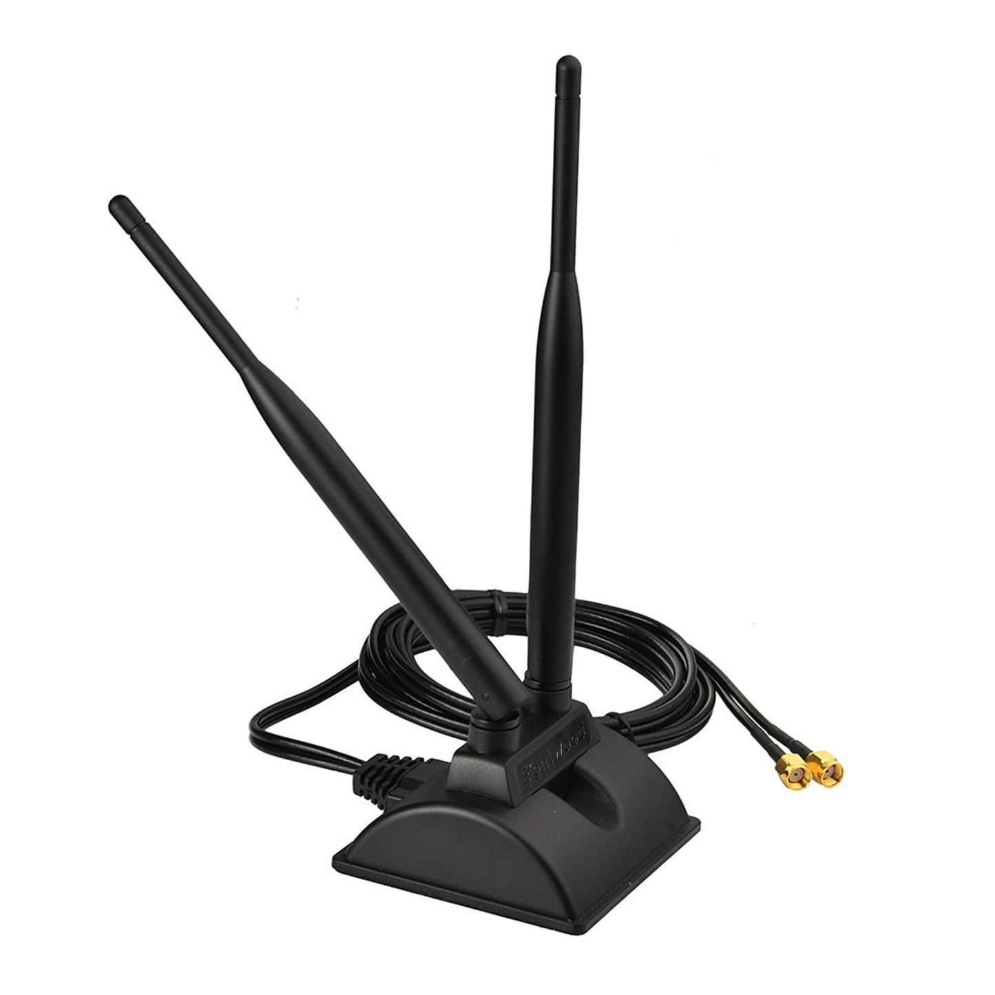Eightwood WiFi Antenna with RP-SMA Male Connector, 2.4GHz 5GHz Dual Band Antenna Magnetic Base for PC Desktop Computer PCIe Bluetooth Card WiFi Router