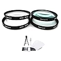 UltraPro 52mm Digital High-Resolution 4-pc Close-Up Macro Filter Set (+1, +2, +4, and +10 Diopters) with Deluxe Filter Carry Case for Select Canon