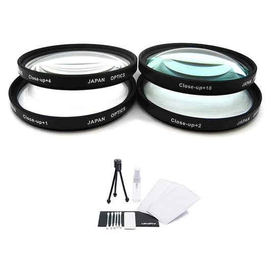 UltraPro 52mm Digital High-Resolution 4-pc Close-Up Macro Filter Set (+1, +2, +4, and +10 Diopters) with Deluxe Filter Carry Case for Select Canon
