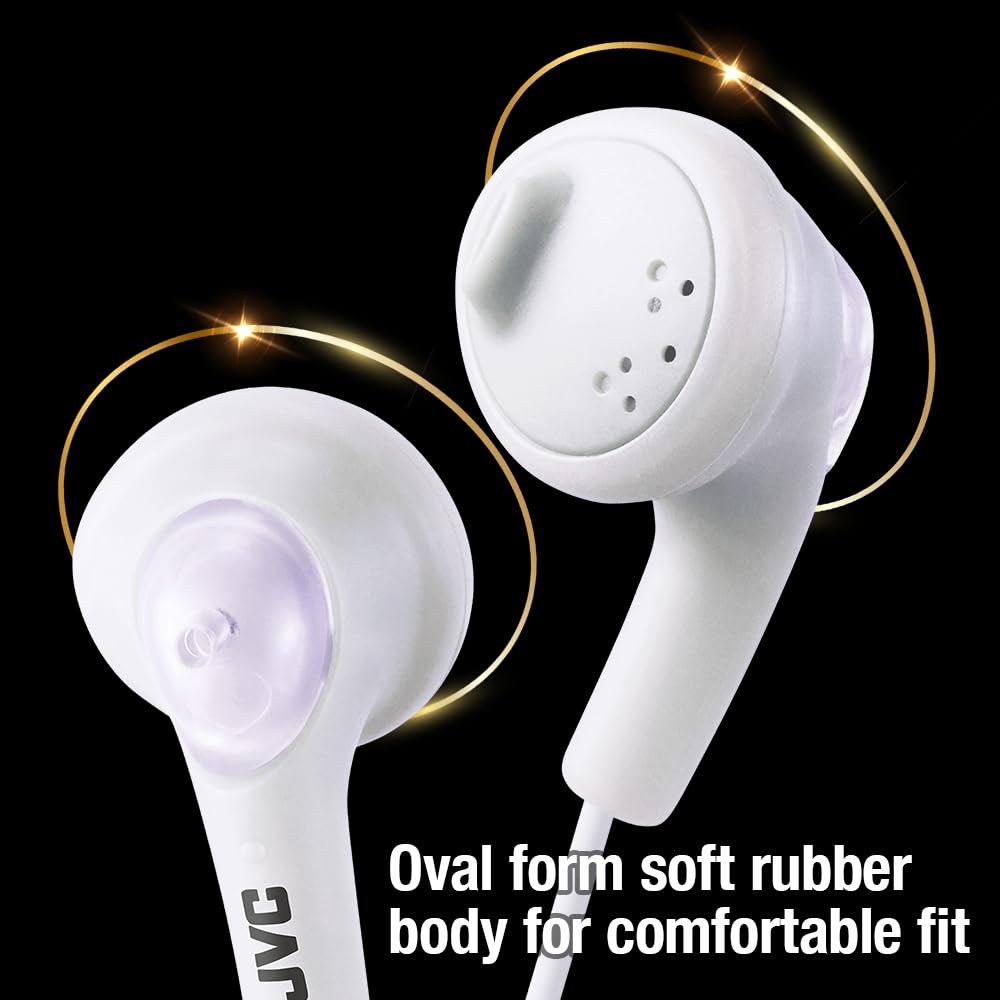 JVC HAF160W JVC HAF160W Gumy Ear Bud Headphone White