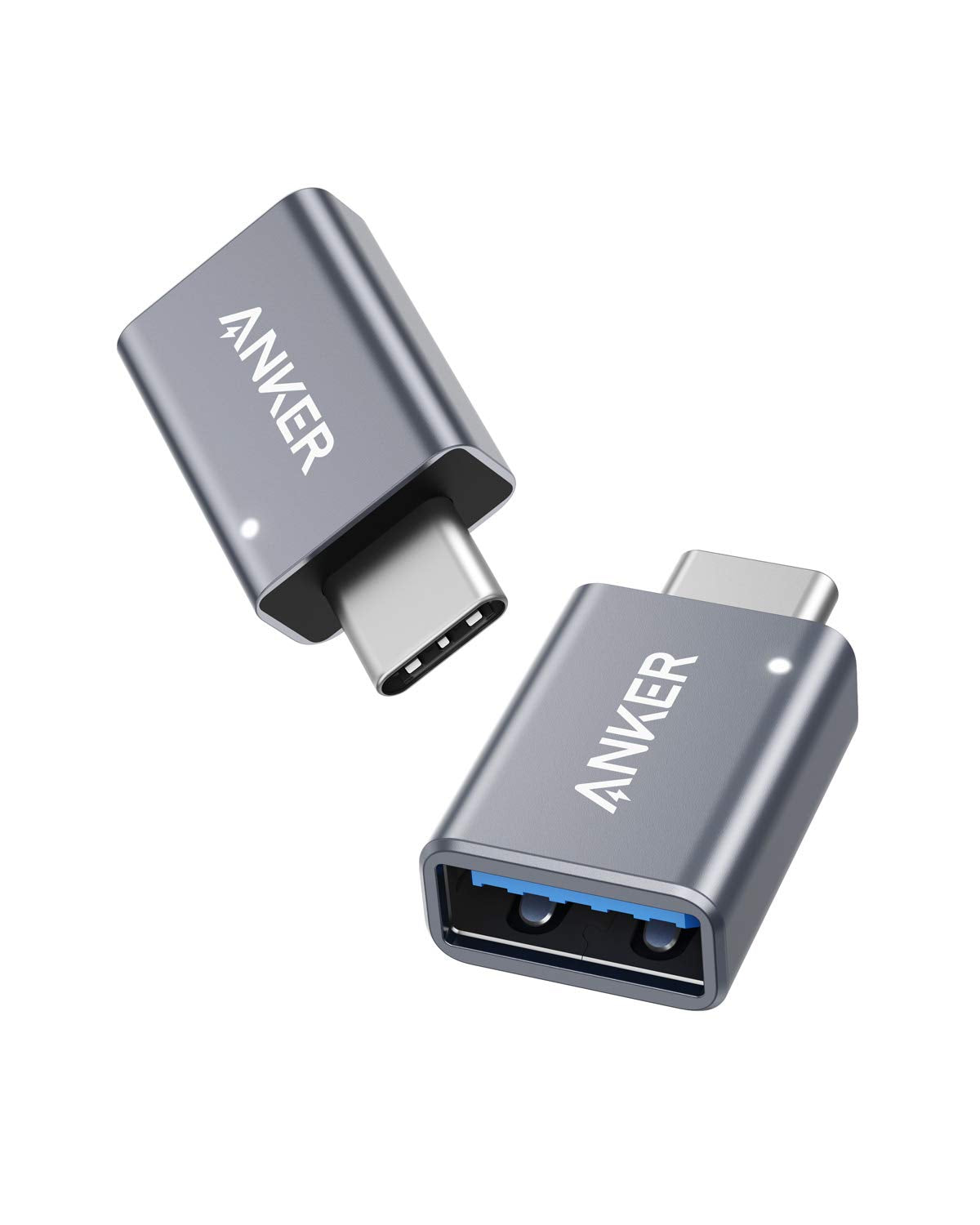 Anker USB C Adapter (2 Pack), USB C to USB Adapter High-Speed Data Transfer for MacBook Pro 2020, iPad Pro 2020, Samsung Notebook 9, Dell XPS…