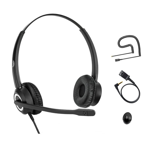 Cisco Headset Noise Cancelling Mic Compatible with Cisco Phone 6841 6871 7941g 7961g 7971g 8811 8845 8865 8941 8961 Series Models Includes U10 RJ9