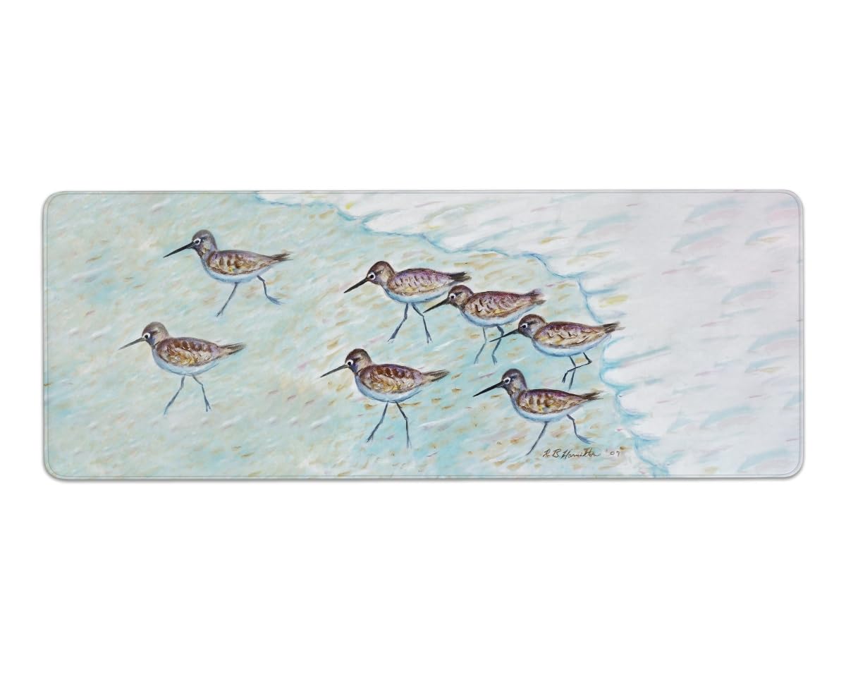 Betsy Drake GP269 31.5 x 11.8 in. Sandpipers Gaming Mousepad & Bar Mat