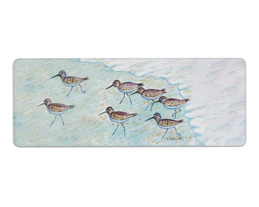 Betsy Drake GP269 31.5 x 11.8 in. Sandpipers Gaming Mousepad & Bar Mat