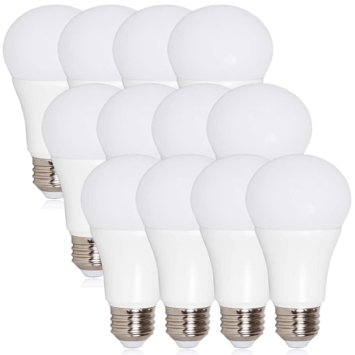 Maxxima LED A19 Light Bulb, 5000K Daylight, 800 Lumens, E26 Base, 12 Pack
