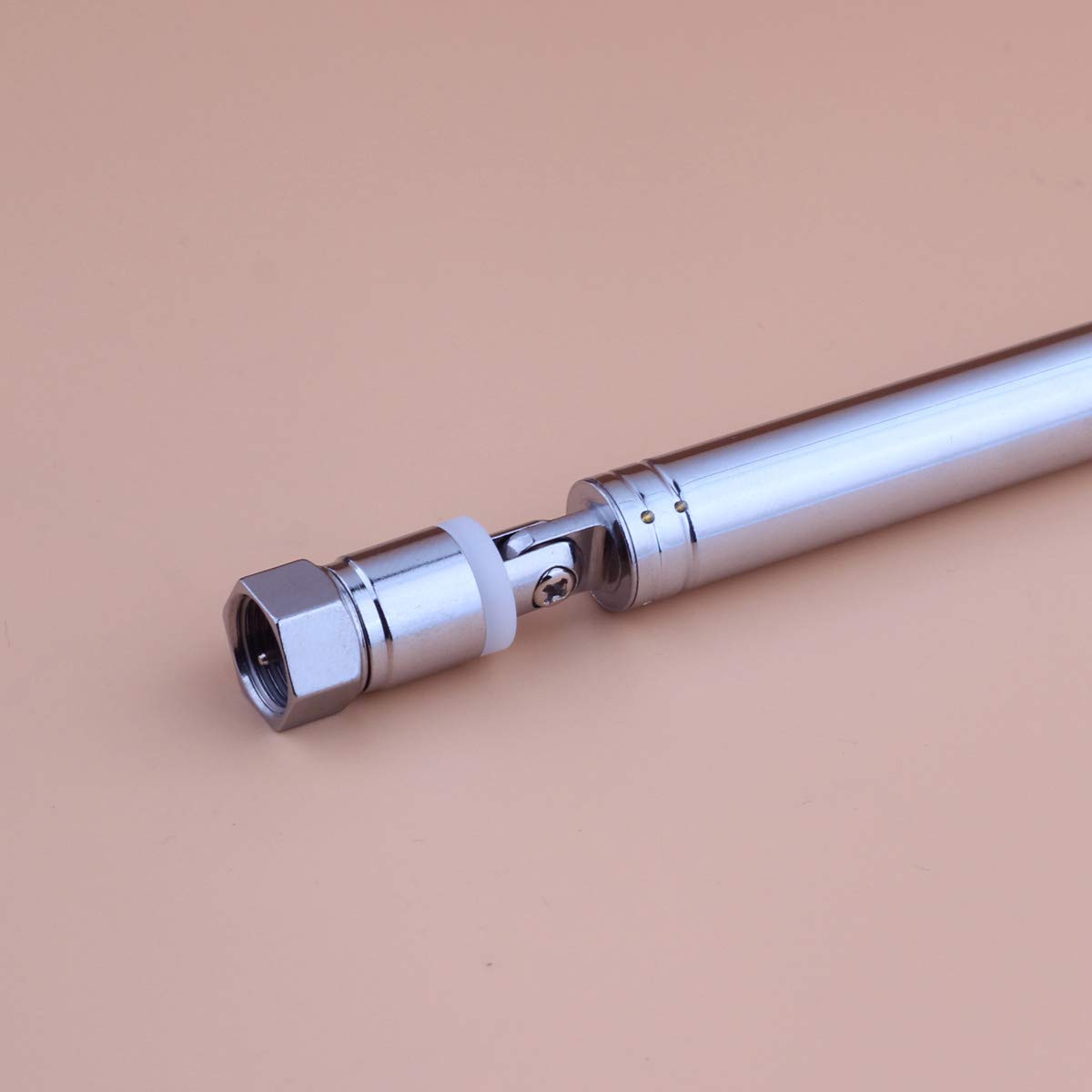12 Sections Telescopic Aerial Antenna FM 75 Unbal for All F Connector Radio and Compatible with Tivoli Audio Model One, Two, Three,Musicsystem Radio