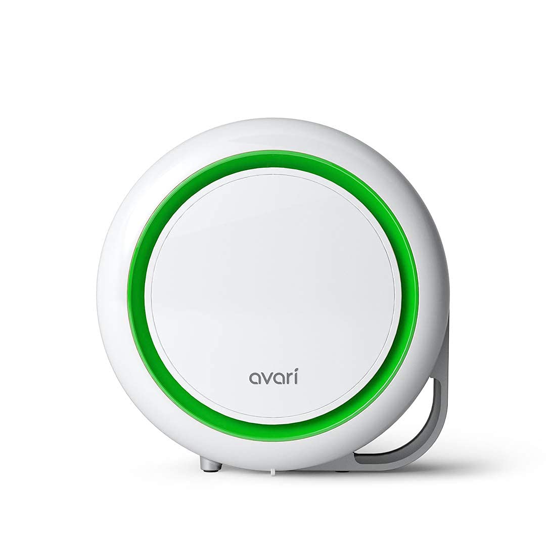 AVARI™ 525 Green Desktop Personal Air Purifier made in Korea. Filtering Personal Breathing Zone. Ultra Quiet Electro-Static Filters to 0.1 Micron