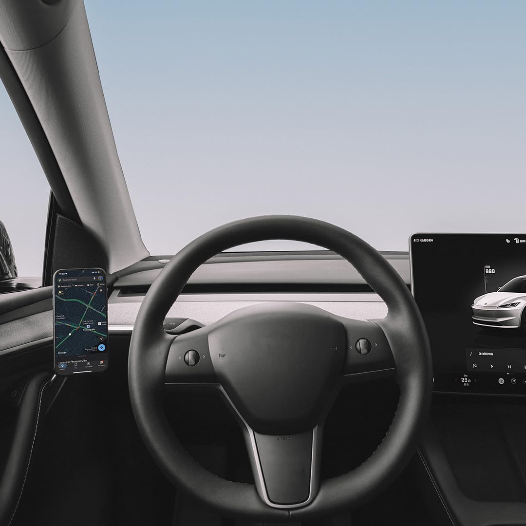 VION Model 3/Y Premium Alloy Phone Mount (2026-2025 New Model Y, 2024-2022 Model Y, 2023-2021 Model 3)