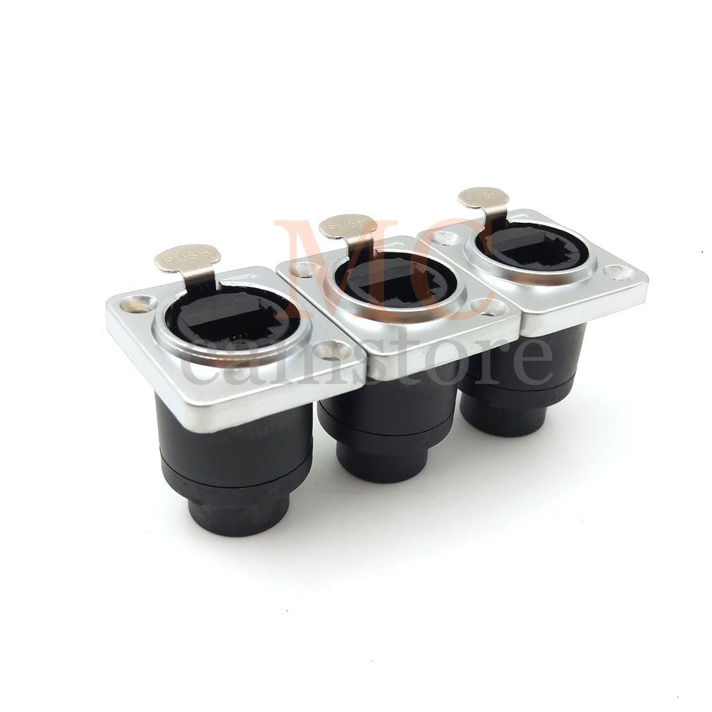 3pcs x RJ45 Waterproof Connector sockets, Ethernet Panel Mount RJ45 Wall Plug Connector