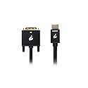 IOGEAR HDMI to DVI 3.3ft Cable - 4K @ 30Hz HDMI (M) to DVI-D (M) 1080P - Compatible with PC - TV - PS5 - Blue-ray - Xbox - Switch - GHDDVIC4K3