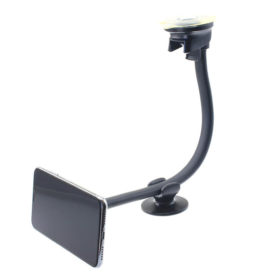 Car Mount Magnetic Holder Compatible with OnePlus 8 Pro/9,9 Pro/10 Pro/11,11R/12,12R, Dash Windshield Strong Grip Long Gooseneck Strong Magnets