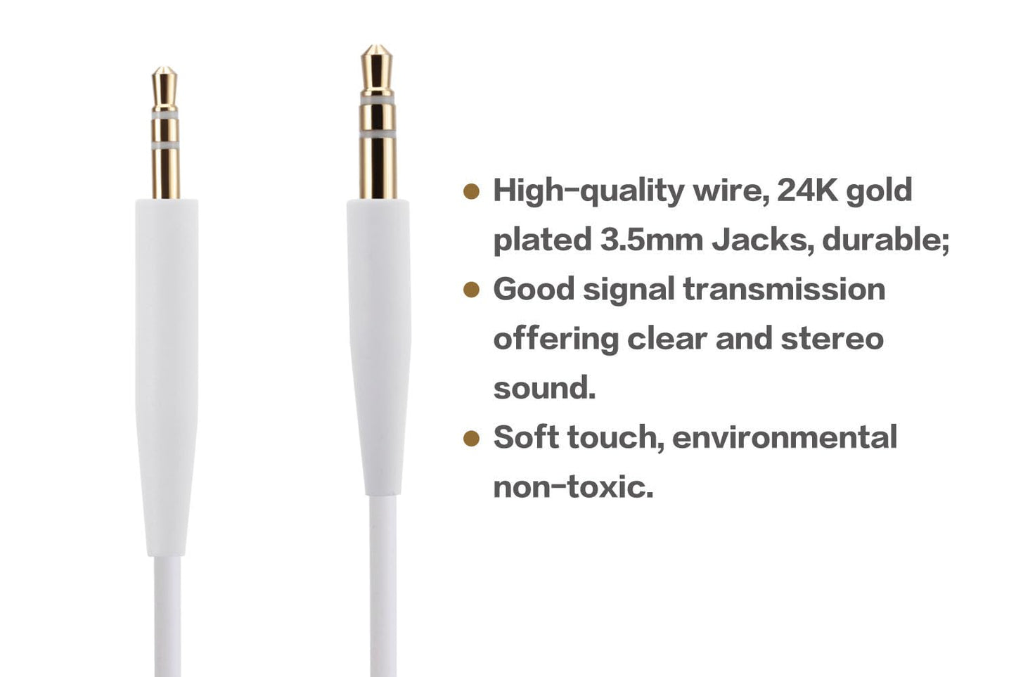 UNCLE LIGHT QC25 QC35 QC35 II QC45 OE2 OE2i Replacement Audio Cable, Compatible with Bose Headphones, 3.5mm to 2.5mm Male Stereo Jack Cord, 5 Ft (1.5…