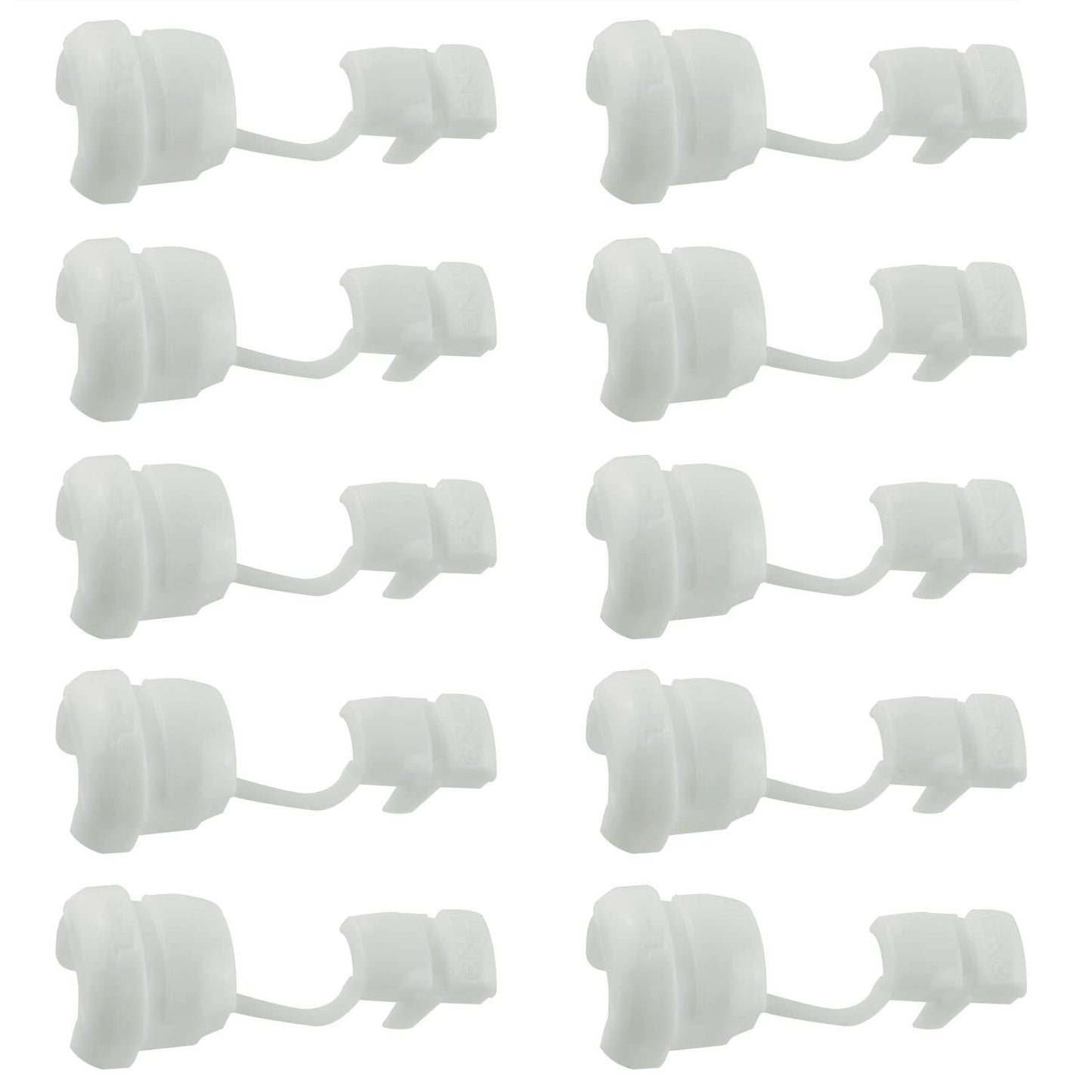 HJGarden 10PCS Wire Cover, Round Strain Relief Bushing Electric Cable Protection Cord Buckle, Round Cable Wire Strain Relief Bush Grommet Protective