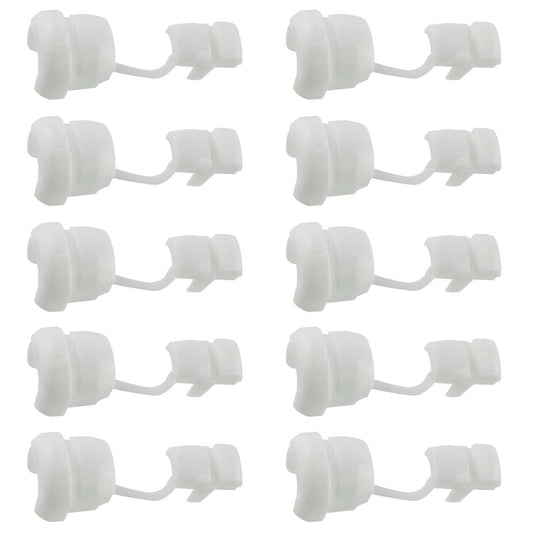 HJGarden 10PCS Wire Cover, Round Strain Relief Bushing Electric Cable Protection Cord Buckle, Round Cable Wire Strain Relief Bush Grommet Protective