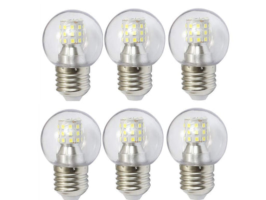 A15 LED Bulb G45 7W Mini Globe LED Bulb LED Candelabra Bulb for Ceiling Fan Decorative Lights, E26/E27 Medium Base,7W(60W Equivalent),AC85-265V,Not