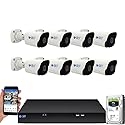 GW Security 16 Channel 12MP NVR UltraHD 4K Face Recognition NDAA & TAA Compliant Security Camera System with 8 x 8MP Outdoor & Indoor PoE Bullet