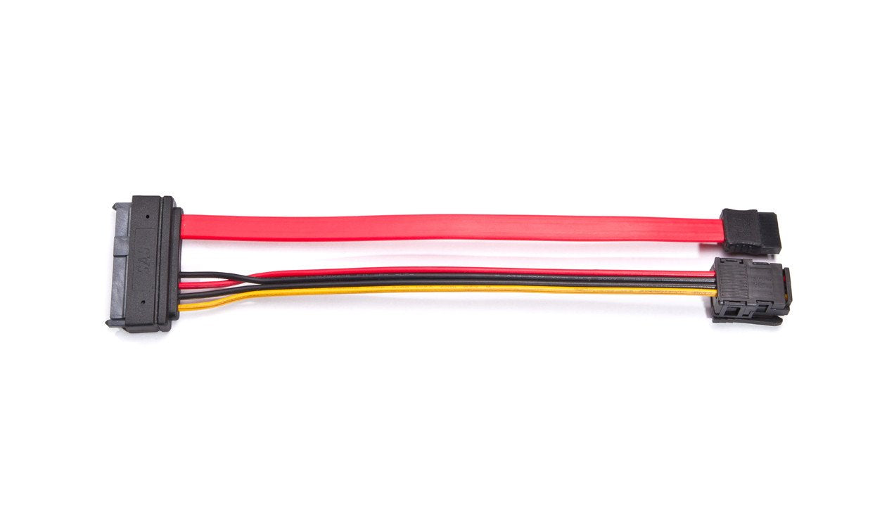 SiForce Tableau Unified SATA/SAS Signal and Power Cable (3M-Style) - 8" - TC4-8-R3 Bundle Reusable Anti-Static Bag