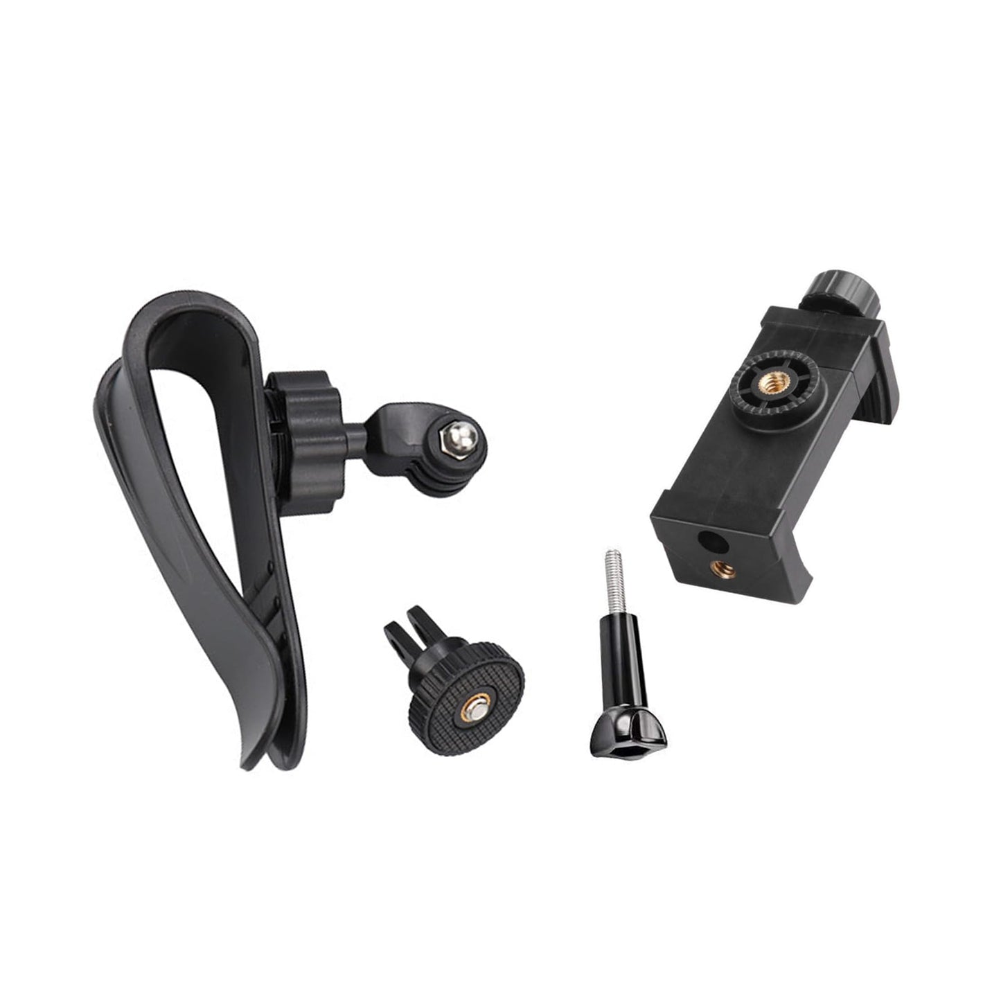 Yoogeer Car Sun Visor Mount, Quick Clip Sun Visor Mount for Insta360, AKASO,DJI Osmo Action Camera, Vlog/Video POV Holder with Phone Clip for iPhone