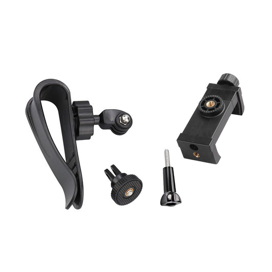 Yoogeer Car Sun Visor Mount, Quick Clip Sun Visor Mount for Insta360, AKASO,DJI Osmo Action Camera, Vlog/Video POV Holder with Phone Clip for iPhone
