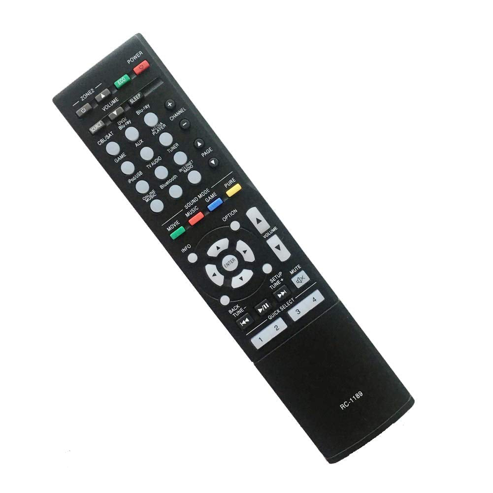 Replacement Remote Control Fit for DENON RC-1189 RC1189 AVRS700W AVRX520BT AVRS510BT RC1168 AVR-S700W AVR-X520BT AVR-S510BT for AV A/V Home Theater
