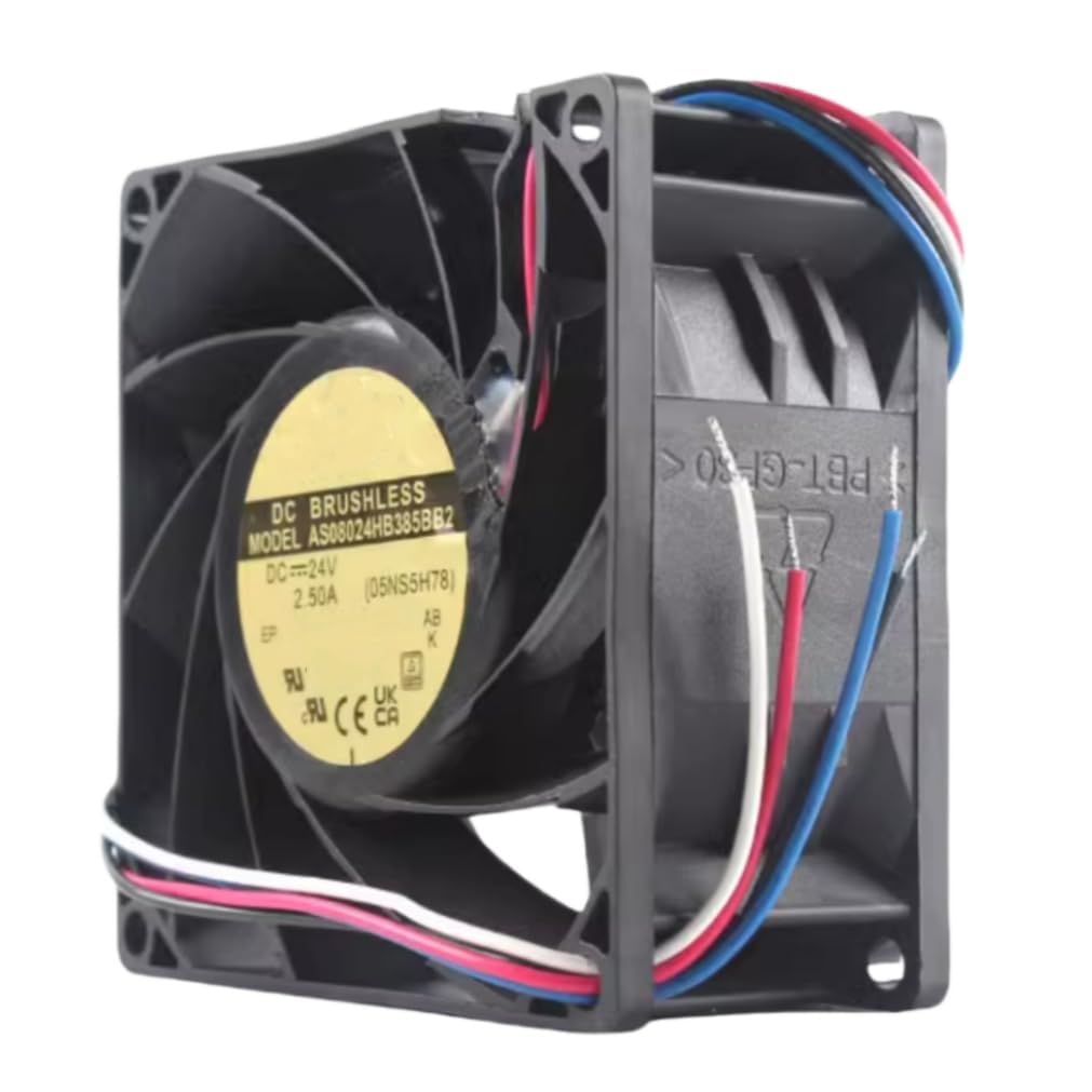 Ailsa Hexi AS08024HB385BB2 8CM DC 24V 2.5A 80X80X38MM 4-wire cooling fan