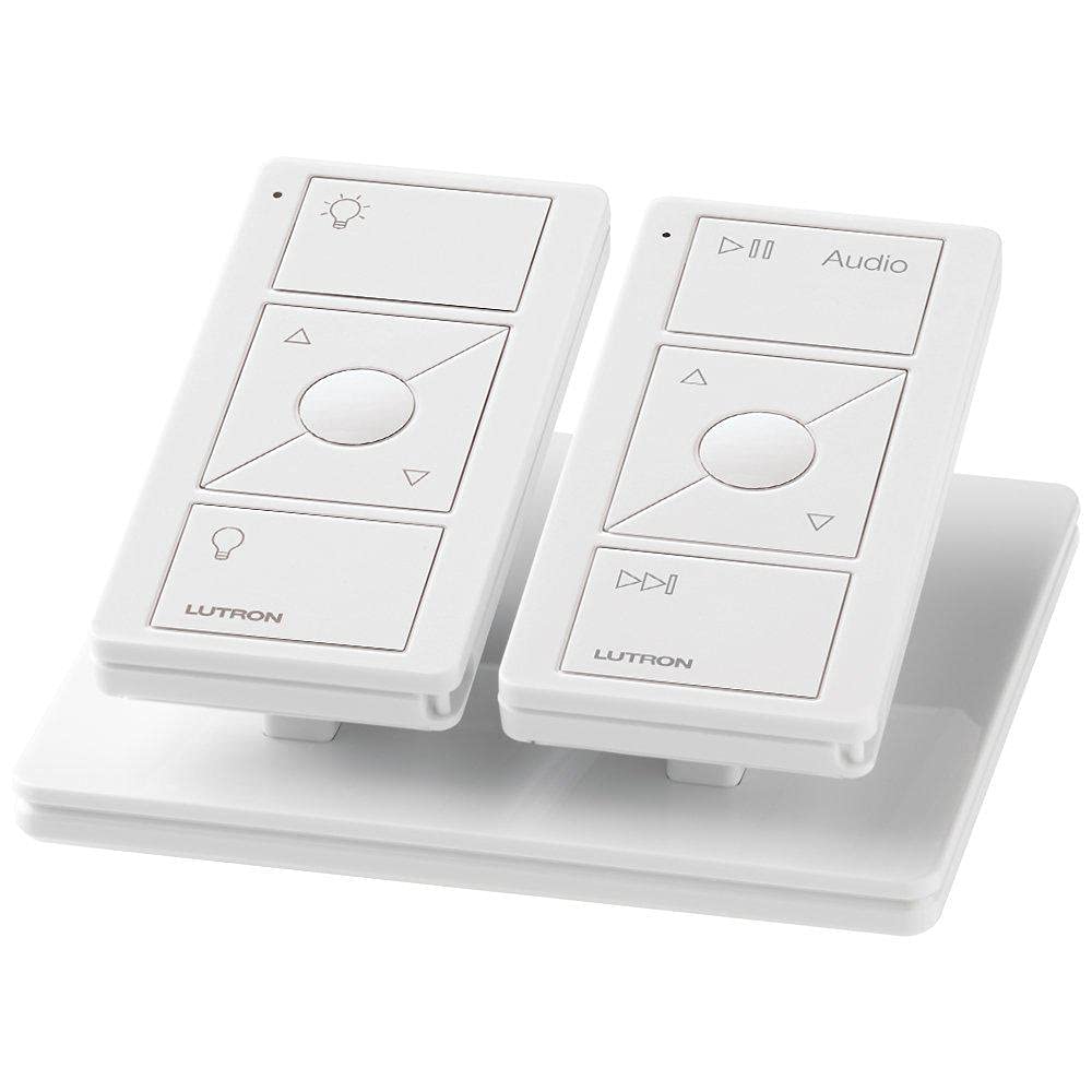 Lutron Pico Remote for Audio, Works with Sonos (Caseta Smart Hub Required), Raise/Lower Volume, Pause and Skip Tracks, For Table Top or Wallmount Use
