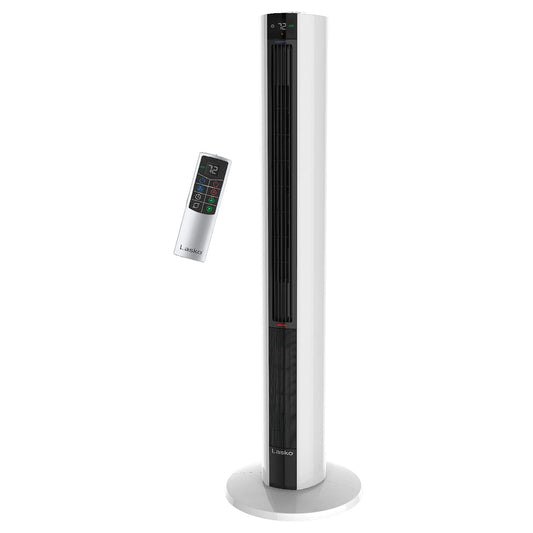 Lasko Oscillating All Season Tower Fan and Space Heater in One for Home with Adjustable Thermostat, Overheat Protection, 4 Fan Speeds, 3 Heat Settings