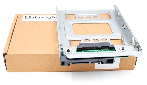 2.5" SSD to 3.5" SATA Hard Disk Drive HDD Adapter Caddy Tray Cage Hot Swap Plug Converter Bracket Compatible with All The 3.5" SATA/ SAS Drive Caddie