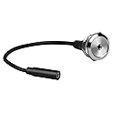 YiKaiEn 3.5mm TRS Female to Female Audio Adapter - Threaded Panel Mount Stereo Jack Connector, Short Cable for Headphone Socket & Audio Port