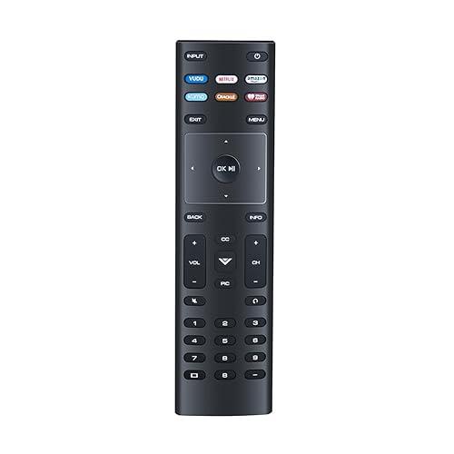 XRT136 Remote For Vizio TV - Effortless Control Various For Vizio TV Models D24f-F1 D32f-F1 D43f-F1 D50f-F1 E80-E3 M437-G0 M507-G1 M656-G4 PQ65-F1
