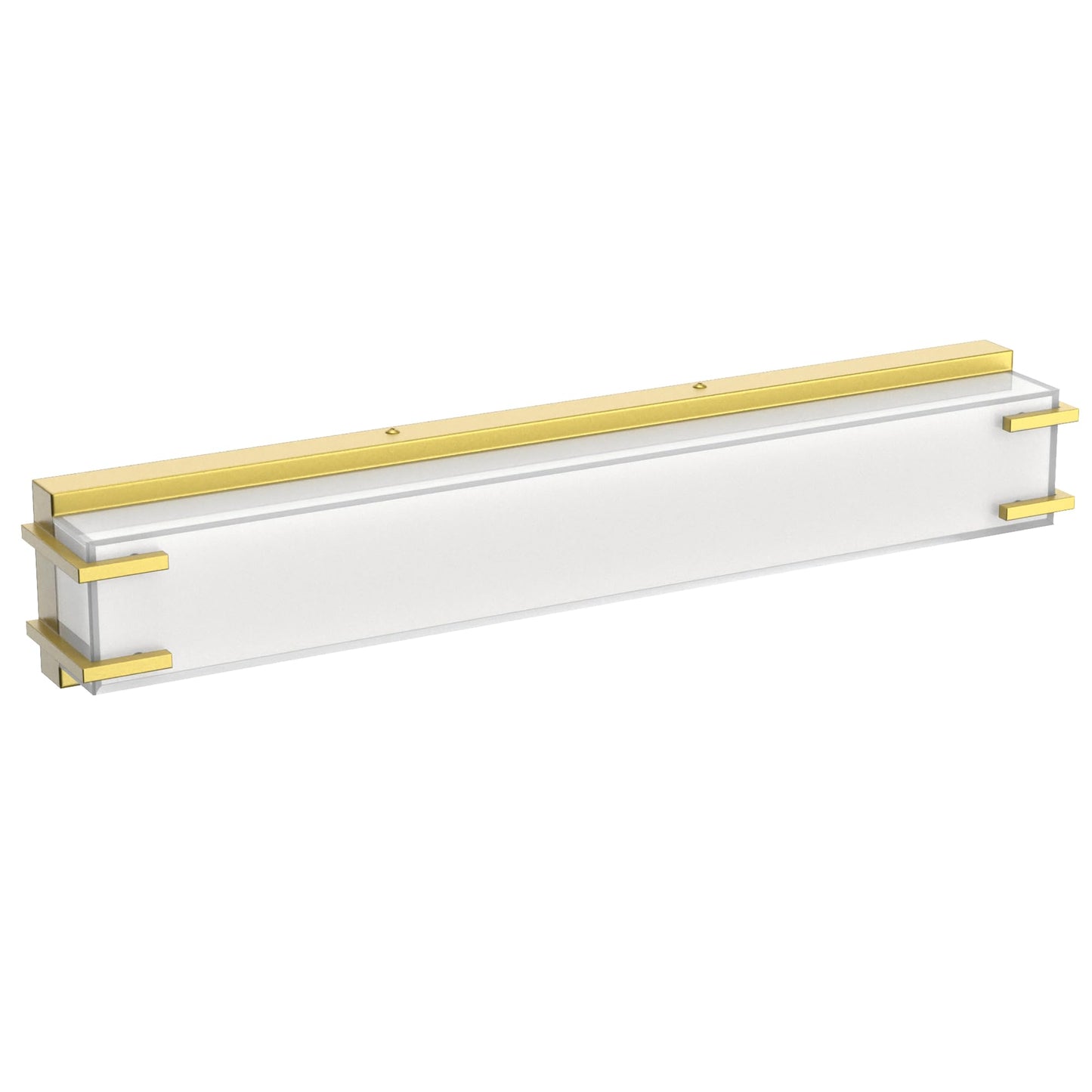 LIGHTINN LED Bathroom Light Fixtures Over Mirror 24.4” Vanity Light with Milky White Lampshade 4000K Daylight Gold Bath Bar (Gold)