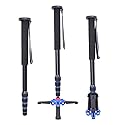 Nicama NC-T1 DSLR Camera Monopod Tripod with Removable Folding 3 Feet Base for Canon 5D3 6D Nikon D800 D600 D810 Sony A7S Sigma DV Gopro