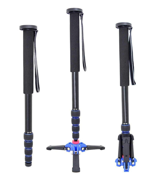 Nicama NC-T1 DSLR Camera Monopod Tripod with Removable Folding 3 Feet Base for Canon 5D3 6D Nikon D800 D600 D810 Sony A7S Sigma DV Gopro