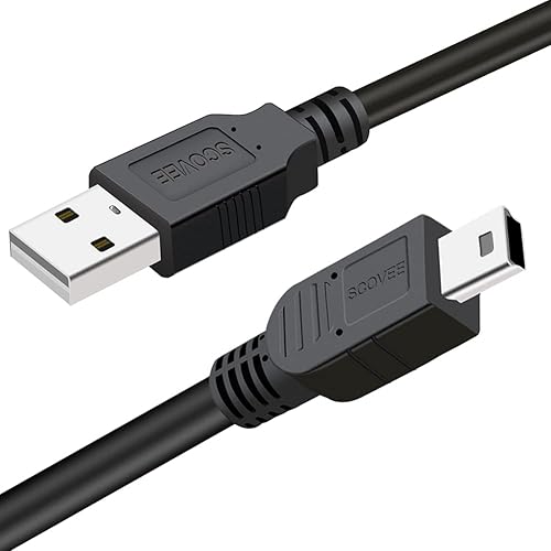 SCOVEE Camera USB Cable Cord for Canon Rebel/PowerShot/EOS/DSLR/ELPH Digital Cameras,Transfer Wire Data Cable for Canon Rebel Camcorder,Vixia PC