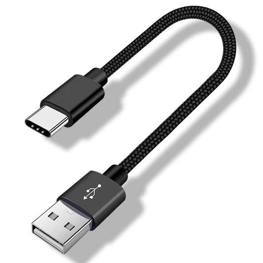 Short USB C Cable 1.5 FT,USB C Cord for Samsung Galaxy A15 A25 A35 A55 A54,S24 S23 S22 S21 S20 S10,Moto G,USB A to Type-C Charger Cord Car Carplay