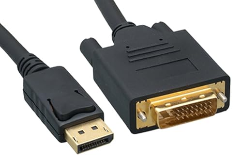 Cable Leader Gold Plated Premium DisplayPort to DVI Male to Male Cable 28AWG 10ft