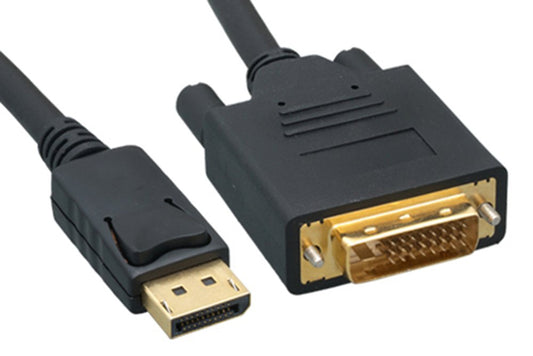 Cable Leader Gold Plated Premium DisplayPort to DVI Male to Male Cable 28AWG 10ft