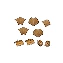D-Line Quarter Round Cable Raceway Accessory Multipack, 9-Piece Pack, Join 0.87" (W) x 0.87" (H) Cord Cover Lengths - Stainable Wood-Effect