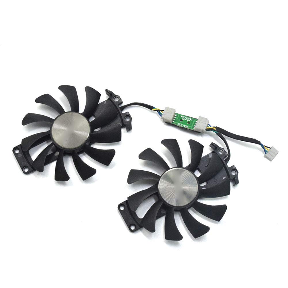2pcs/lot GA81S2U 12V 0.38A 75mm 4Pin Apistek Cooler Fan for ZOTAC GTX960 4G PCI-EDC Graphics Card Fan (Fan B (2pcs/lot))
