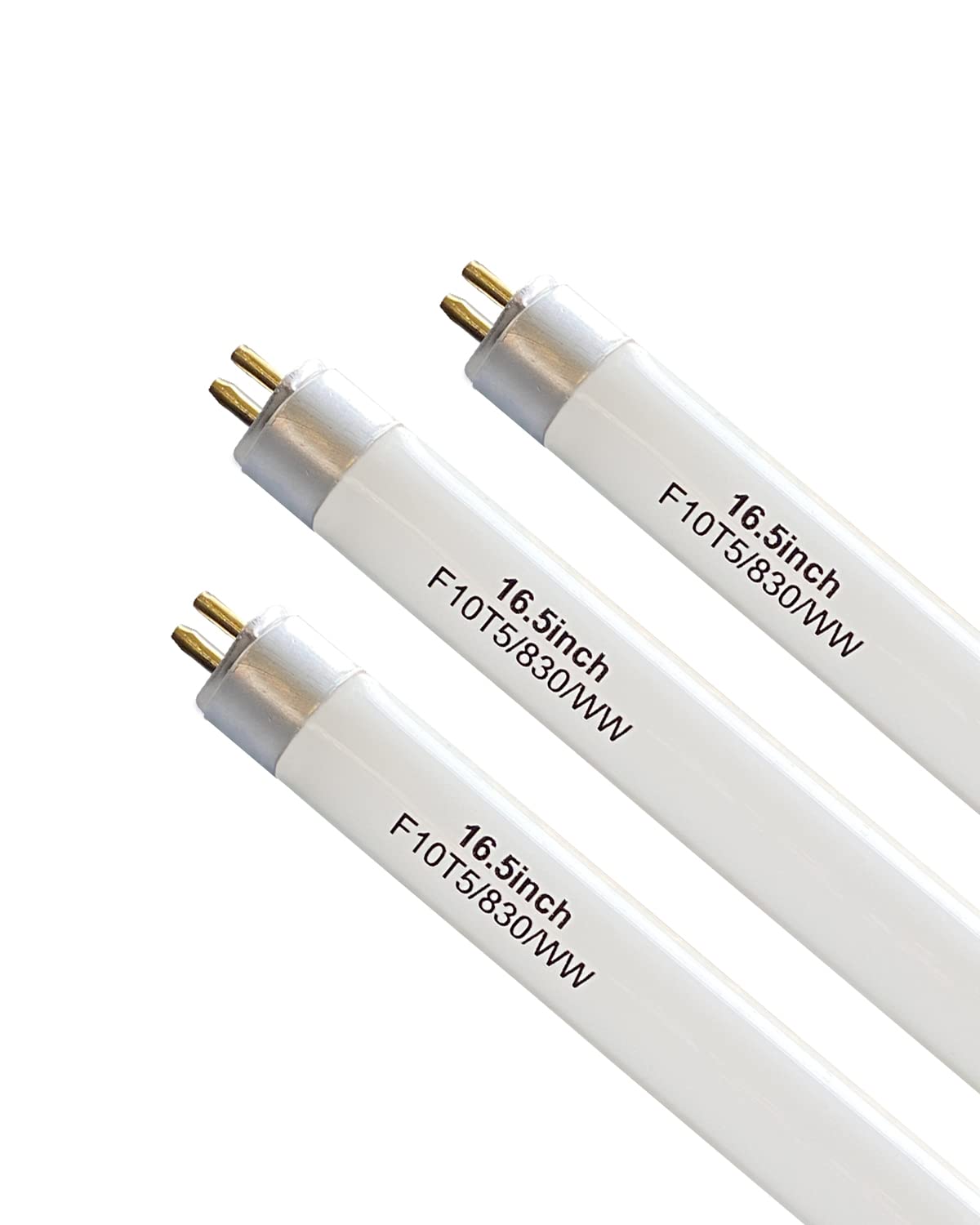 16" F10T5/830/L Fluorescent Light Bulb,T5 10W Warm White Bulbs,G5 Base-3PCS