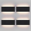 Mille Luckiole 11 Inch Hallway LED Wall Light,5-in-1 CCT 3000K/3500K4000K/5000K/6500K Selectable,Modern LED Sconce Wall for Stairwell,Bedroom,and