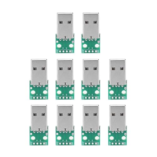 Akozon USB Type A to DIP Adapter Board, 4 Pins, Standard USB