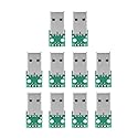 Akozon USB Type A to DIP Adapter Board, 4 Pins, Standard USB